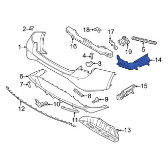 Hyundai OE - Rear Right Bumper Splash Shield