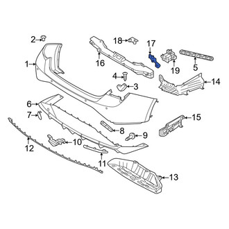 Hyundai OE - Rear Lower Bumper Impact Bar Bracket