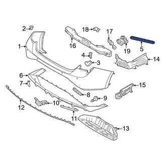 Hyundai OE - Rear Left Upper Bumper Cover Bracket