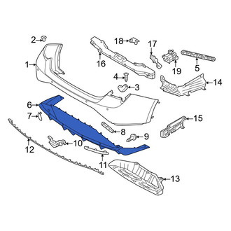Hyundai OE - Rear Lower Bumper Cover