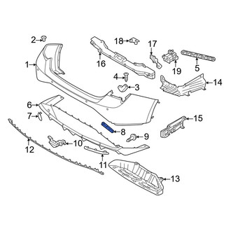Hyundai OE - Rear Left Lower Bumper Cover Bracket