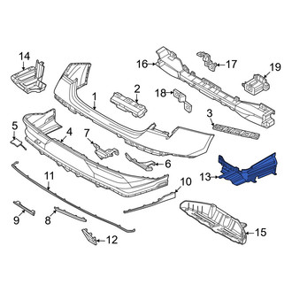 Hyundai OE - Rear Right Bumper Splash Shield