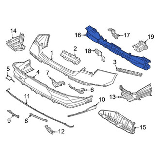 Hyundai OE - Rear Bumper Impact Bar