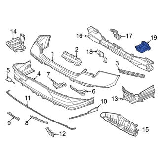Hyundai OE - Rear Left Bumper Impact Bar Bracket