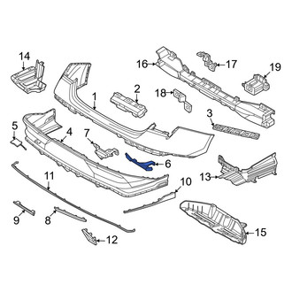 Hyundai OE - Rear Lower Bumper Cover Bracket