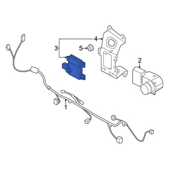 Hyundai OE - Rear Right Blind Spot Detection System Warning Sensor