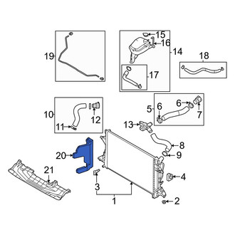 Hyundai OE - Front Right Radiator Support Air Deflector