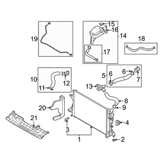 Hyundai OE - Cooling - Radiator & Components (1.6L Gas)