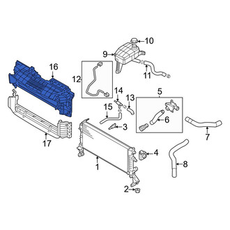 Hyundai OE - Front Upper Radiator Support Air Deflector