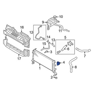 Hyundai OE - Radiator Mount Bracket