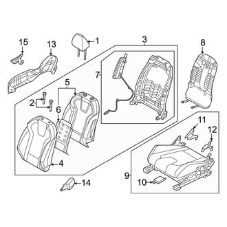 Hyundai OE - Seats & Tracks - Passenger Seat Components (SE / SEL)