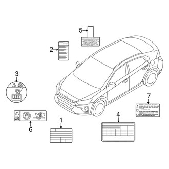 Hyundai OE - Information Labels - Labels