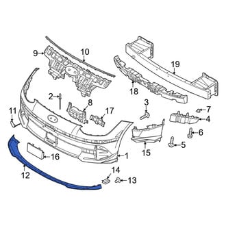 Hyundai OE - Front Lower Bumper Cover