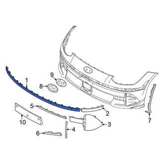 Hyundai OE - Rear Right Upper Inner Bumper Trim
