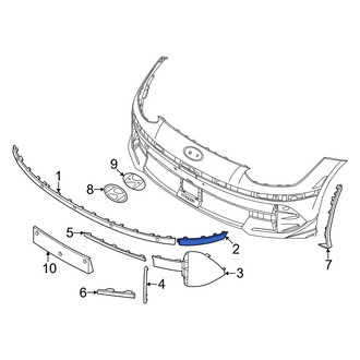 Hyundai OE - Rear Left Upper Inner Bumper Trim