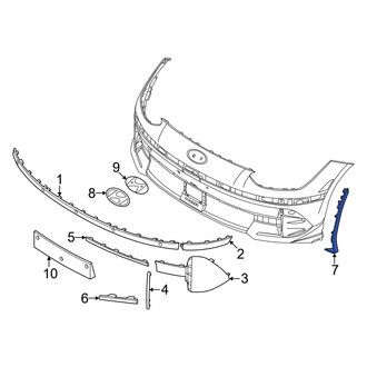 Hyundai OE - Front Left Wheel Arch Molding