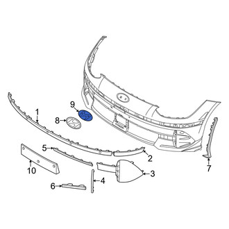 Hyundai OE - Bumper Cover Emblem Bracket