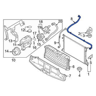 Hyundai OE - Upper Radiator Coolant Hose