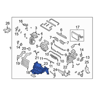 Hyundai OE - Lower HVAC Unit Case