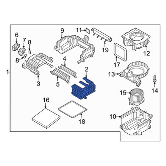 Hyundai OE - Right HVAC Air Inlet Housing