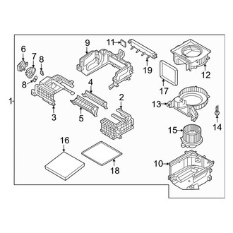 Hyundai OE - Air Conditioner & Heater - Blower Motor & Fan (Limited / SE / SEL)