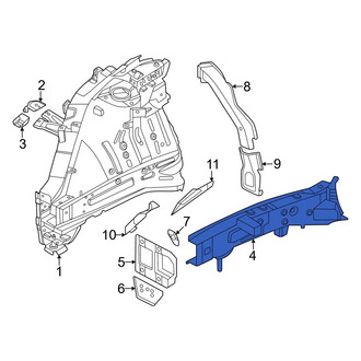 Hyundai OE - Rear Right Outer Frame Side Member