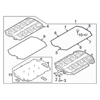 Hyundai OE - Rear Drive Motor Battery Pack Cover Bracket