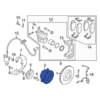 Hyundai OE - Front Wheel Bearing and Hub Assembly