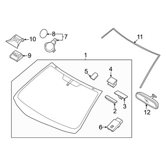 Hyundai OE - Windshield Glass