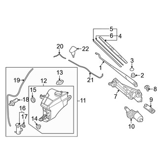 Hyundai OE - Windshield - Wiper & Washer Components