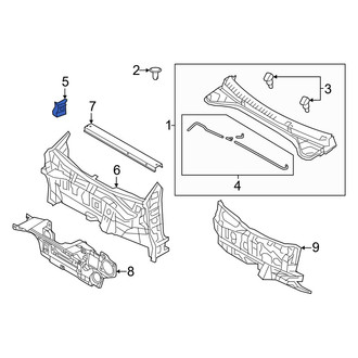Hyundai OE - Front Right Cowl Side Panel