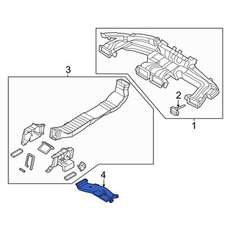 Hyundai OE - Left Lower Instrument Panel Air Duct