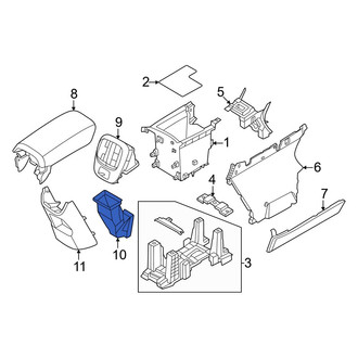 Hyundai OE - Rear Center Instrument Panel Air Duct