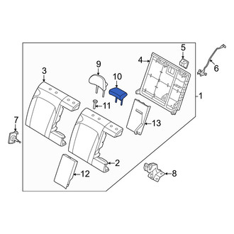 Hyundai OE - Rear Center Headrest