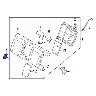 Hyundai OE - Rear Right Seat Hinge