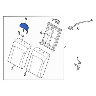 Hyundai OE - Rear Right Headrest