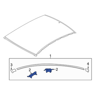 Hyundai OE - Front Roof Molding Clip