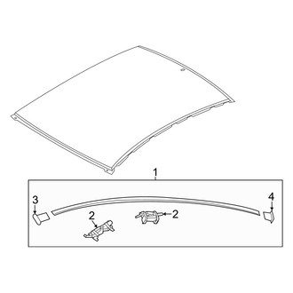 Hyundai OE - Roof - Exterior Trim (W/O Panoramic Roof)
