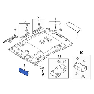 Hyundai OE - Left Sun Visor