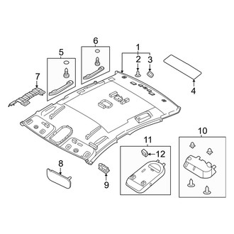 Hyundai OE - Roof - Interior Trim (W/O Panoramic Roof)