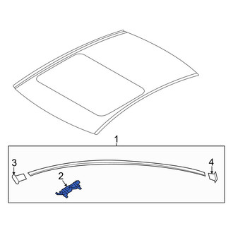 Hyundai OE - Rear Roof Molding Clip