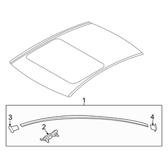 Hyundai OE - Roof - Exterior Trim (With Panoramic Roof)