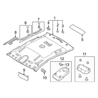 Hyundai OE - Roof - Interior Trim (With Panoramic Roof)