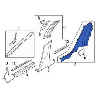 Hyundai OE - Rear Left Door Sill Plate