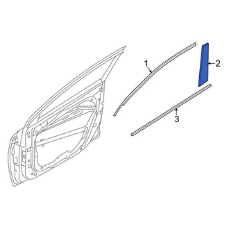 Hyundai OE - Rear Right Forward Door Applique