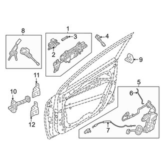 Hyundai OE - Front Door - Lock & Hardware