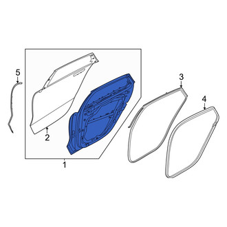Hyundai OE - Rear Left Door Shell