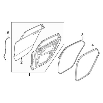 Hyundai OE - Rear Door - Door & Components