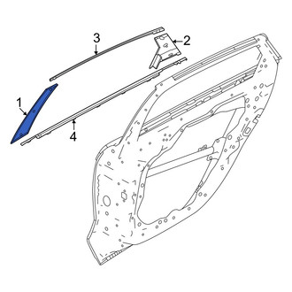 Hyundai OE - Rear Right Forward Door Applique