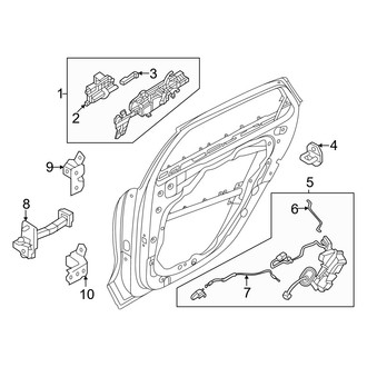 Hyundai OE - Rear Door - Lock & Hardware